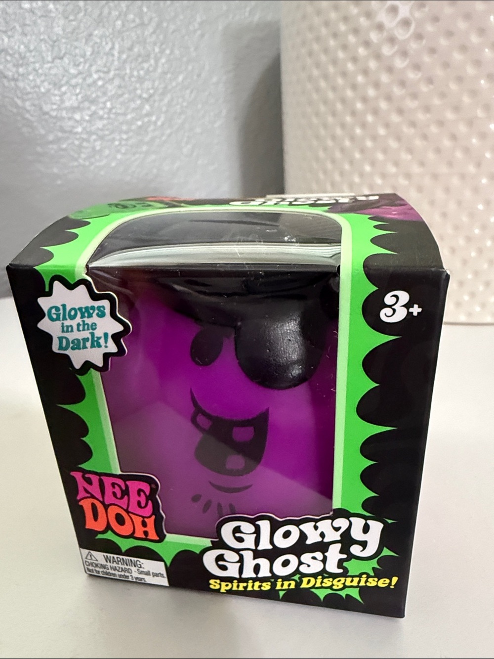 NeeDoh Glowy Ghost Glow-in-the-Dark Purple Pirate 🏴☠️ (AUTHENTIC)